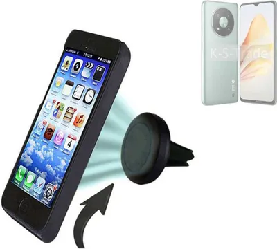 Produktbild von K-S-Trade Kompatibel mit ZTE XiaoXian 50 Auto Handy Halterung KFZ Halter Lüftungsgitterhalterung Air Vent mount Smartphone Halter