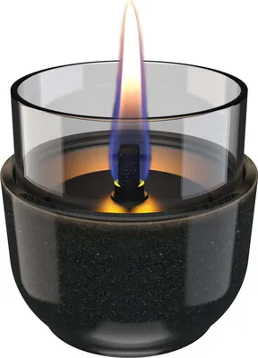 Zdjęcie produktu dla Tenderflame - Świeca stołowa Violet 8 Reactive Glaze z możliwością uzupełniania - czarna