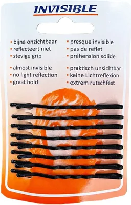 Image de Invisible - Épingles à cheveux - Noir - Long - 8 pièces
