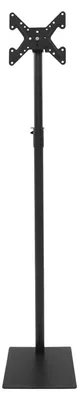 Produktbild von TV Ständer - Bodenständer für 35–109 cm TV - Neigung ±15° - 360° drehbar - 5-fach höhenverstellbar - 20 kg Tragkraft - Schwarz