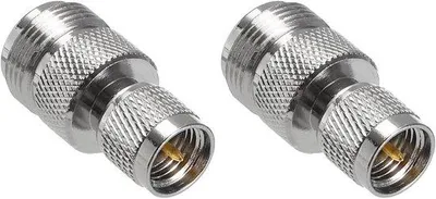 Produktbild von Kabeladapter Coaxial N weiblich zu Mini UHF Männlich 50 Ohm Silber