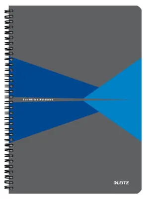 Produktbild von Leitz 44951035, Einfarbig, Blau, Grau, A4, 90 Blätter, 80 g/m², Kariertes Papier