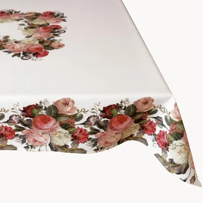 Produktbild von Tischdecke mit Rosenmuster 130 x 170 cm