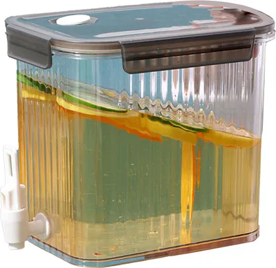 Immagine prodotto di Distributore di bevande, 3,5 l, grande capacità, versatile bollitore per bevande fredde resistente alle temperature per il bar delle feste nella cucina di casa