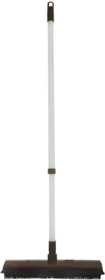 A broom with a telescopic handle.