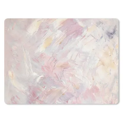 Produktbild von MuchoWow® Mauspad Mousepad Ölgemälde Rosa 40x30 cm - Mousepads - Maus Mat - Pad - Mausunterlage - Anti Rutsch