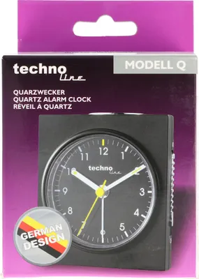 Image de Technoline Réveil à quartz modèle Q Montres/Réveils Noir