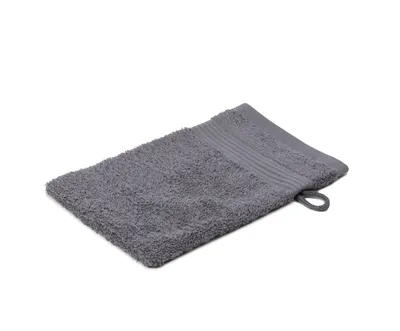 Produktbild von sleepling - liebling Waschhandschuh, 100% hochwertige Baumwolle, mit Schlaufe, 17 x 24 cm, waschbar & trocknergeeignet, weich, Anthrazit