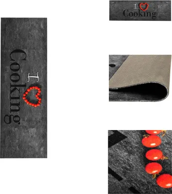 Immagine prodotto di vidaXL Tappetino da cucina lavabile 45x150 cm - Tappetini per pavimenti