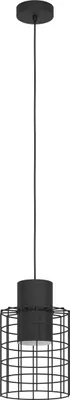 Produktbild von EGLO Pendelleuchte Milligan, 1 flammige Hängelampe industrial, Hängeleuchte, Esstischlampe, Wohnzimmerlampe hängend mit E27, Ø 20 cm
