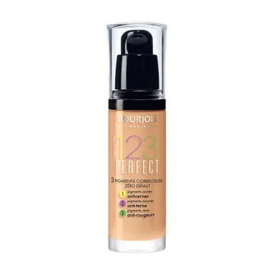 Image de Bourjois Paris 123 Perfect Foundation 16 Hour SPF 10 (55 Dark Beige) 30 ml