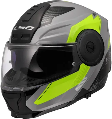 Produktbild von LS2 FF902 Scope II Duria Klapphelm, grau/neon-gelb, 2XL (63/64)