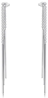 Produktbild von MATERIA by Matthias Wagner lange Ohrringe Silber 925 mit Stäbchen SO-40-Silber