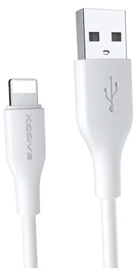 Image de Xssive 2.4A 1 mètre Câble de données iPhone 2.4A USB vers iPhone Câble de charge rapide Câble de charge et de synchronisation blanc