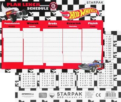 Produktbild von Multiplikationstabelle Unterrichtsplan A5 Hot Wheels v2 Starpak