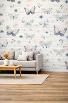 Produktbild von 3D Tapete Wandpaneele Selbstklebend Ziegelstein Wasserdicht Wandaufkleber Tapete Wandpaneele selbstklebend Moderne Wandverkleidung in Steinoptik schnelle & leichte Montage Schmetterling 10 Stück
