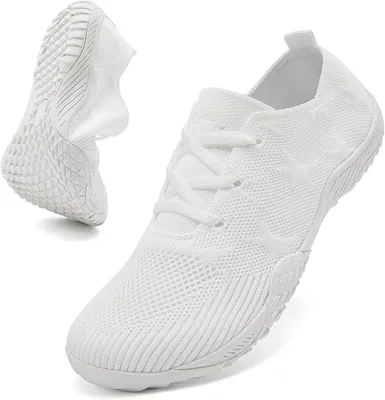Productafbeelding van Barefoot schoenen dames, lichtgewicht stof, zachte sportieve trainers, voor fitness