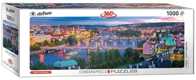 Imagen del producto de EUROGRAPHICS. Rompecabezas panorámico. Praga, República Checa. 1000 piezas