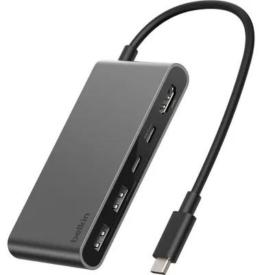 Produktbild von Belkin CONNECT USB-C 5-in-1 mit Dual USB-C Ports,si. AVC022hqSGY