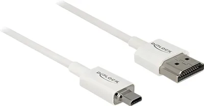 Immagine prodotto di DELOCK HDMI-Kabel HighSpeed Ethernet A->MikroD 4K/3D 0,25