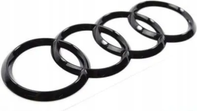 Obrázok produktu pre Emblém s logom pre Audi 273 mm predný čierny lesklý