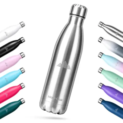 Isolierflasche aus Edelstahl, 750 ml, auslaufsicher, vakuumisoliert