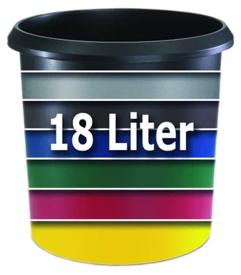 Productafbeelding van Laufer 26506, 18 liter, rond, zwart, 31 cm, 300 mm, 1 stuk