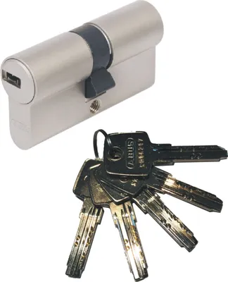 Produktbild von ABUS EC550 Doppelzylinder Länge (a/b) 30/30mm (c=60mm) mit 5 Schlüssel, SKG** Bohrschutz