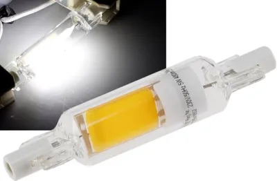 Zdjęcie produktu dla Reflektor LED R7s szklany RS78 360° 510lm 78mm 4000k / neutralny biały