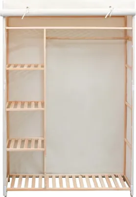 Immagine prodotto di Armadio in Stoffa e Legno di Pino 110x40x170 cm