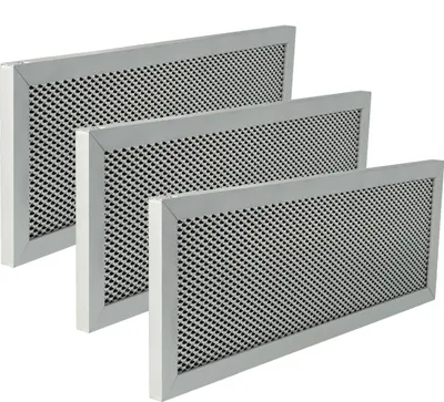 Produktbild von vhbw 3x Filter Metallfettfilter kompatibel mit Klarstein Mariana 90 10034116 Dunstabzugshaube, Aluminium, Aktivkohle
