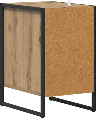 Obrázek produktu pro Noční stolek Umělecký dub 39,5 x 30 x 50 cm kompozitní dřevo