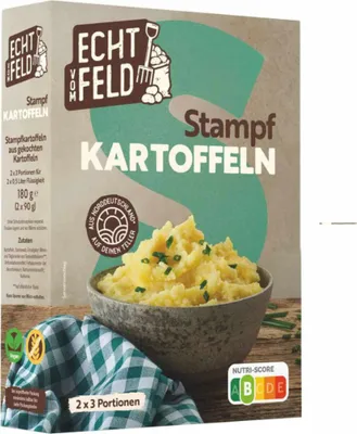 Produktbild von Echt vom Feld Stampfkartoffeln VPE (9X180g Packung)