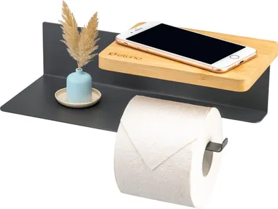 Image de Porte-papier de toilette en bambou