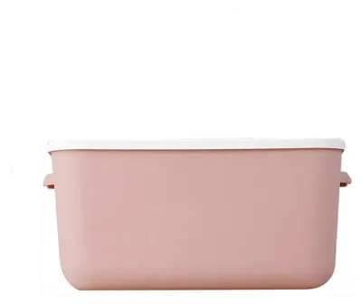 Image de Boîte de rangement en plastique - Empilable, 10 litres avec couvercle - 33 cm x 25 cm x 16 cm