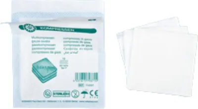 Produktbild von Mullkompresse-steril, 12-fach, à 3 - 7,5 cm x 7,5 cm