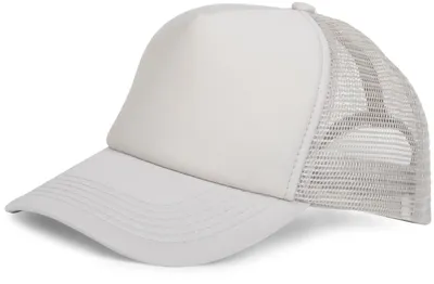 Produktbild von styleBREAKER Uni 5-Panel Trucker Cap mit Mesh-Einsatz | verstellbares Basecap mit Click Snap Verschluss | luftiges Netz Cap für Damen und Herren