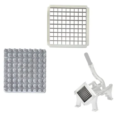 Immagine prodotto di Griglia con pressa per affettatrice manuale di patatine fritte 10x10 mm