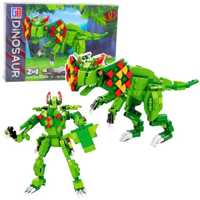 Obrázek produktu pro Stavebnice "Dilophosaurus", zelená barva, 269 dílků.