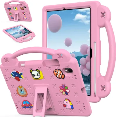 Produktbild von Schutzhülle für Samsung Galaxy Tab S11 2025 11" Niedliche Hülle für Kinder, Stoßfest mit Griff und Ständer Pink
