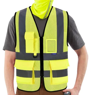 Obrázok produktu pre Reflexná vesta žltej farby, veľkosť L