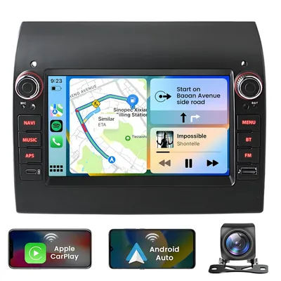 Obrázek produktu pro 7” autorádio Carplay Android 15 pro Fiat Ducato Peugeot Boxer Citroen Jumper (2007–2022) GPS navigace WIFI BT DAB+ USB typu C 2+64G