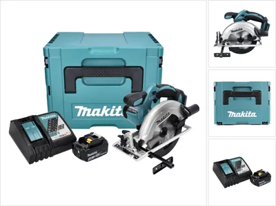 Produktbild von Makita DSS 611 RM1J Akku Handkreissäge 18 V 165 mm + 1x Akku 4,0 Ah + Ladegerät + Makpac
