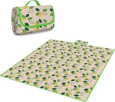Produktbild von Famanu Picknickdecke Extra groß 200 x 200 cm - Wasserfest, tragbar und faltbar