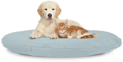 Image de Housse de matelas pour chien lavable et amovible, 92 x 92 x 10 cm, gris
