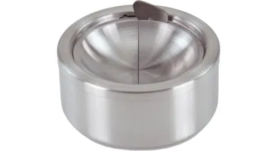 Image de 1x Cendrier à pression Cendrier éolien en acier inoxydable ø 11,5 cm