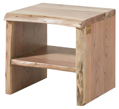 Immagine prodotto di MASSIVMOEBEL24 | comodino in legno di Acacia 45x40x45 acacia naturale laccato PURE ACACIA #310
