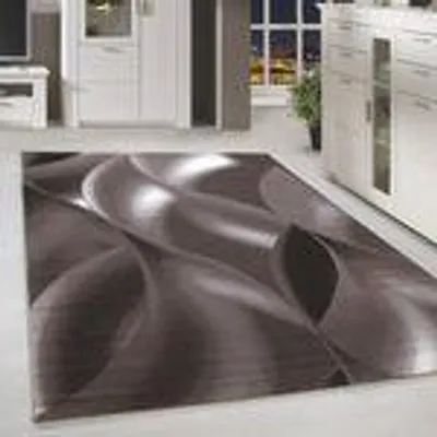 Produktbild von Homebyhome Kurzflor Teppich Wohnzimmer Modern Abstrack Design, Rechteckig Teppich, Weich und Pflegeleicht, Grösse: 80x150 cm