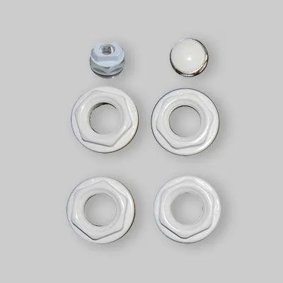 Productafbeelding van Aansluitset voor stalen buisradiatoren, flens 56, aansluitingen 1"1/4 x 1/2"