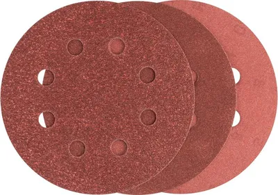 Produktbild von Schleifblatt-Set für Exzenterschleifer, 25-teilig, 8 Löcher, 115 mm, 80 - 240